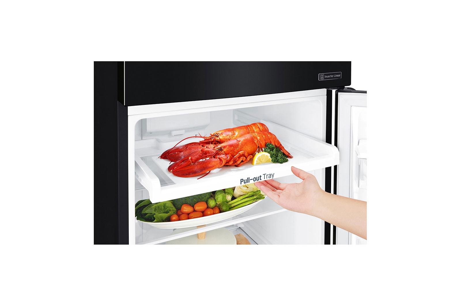 LG 8.0 cu.ft. Inverter Technology Two-Door Top Freezer Refrigerator, GR-C222SWCN