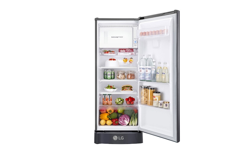 LG 7.0 cu. ft, Smart Inverter Compressor, Wired Shelves, Big Vegetables Box, Semi Auto Defrost Commercial Refrigerator, GR-C331SLZB