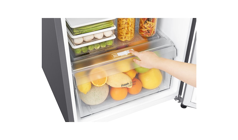 LG 11.8 cu. Ft. Inverter Technology Two-Door Top Freezer Refrigerator, GR-C372SLCN