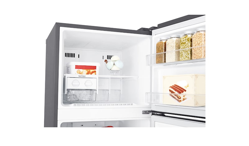 LG 11.8 cu. Ft. Inverter Technology Two-Door Top Freezer Refrigerator, GR-C372SLCN