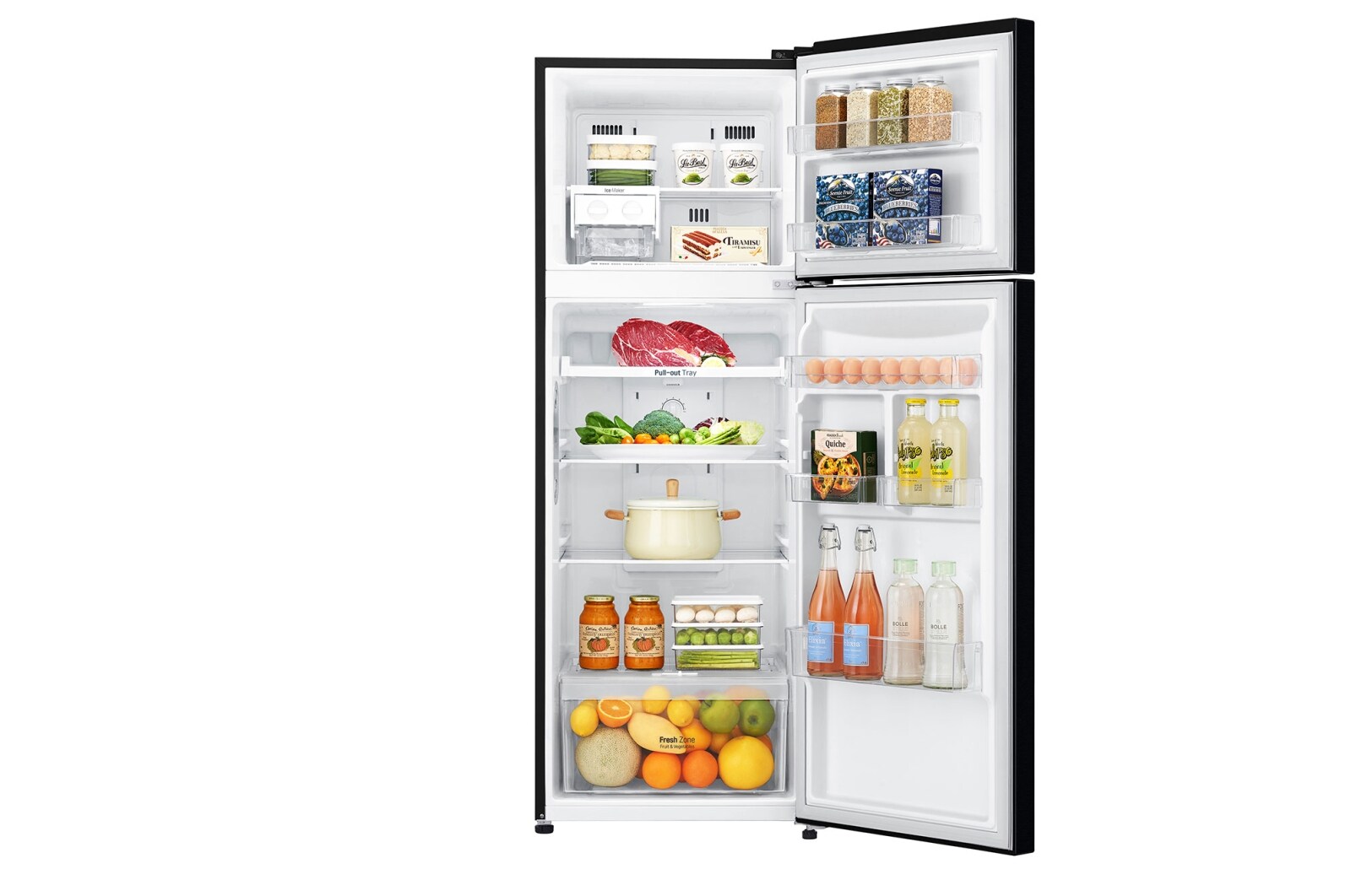 LG 11.8 cu. Ft. Inverter Technology Two-Door Top Freezer Refrigerator, GR-C372SWCN