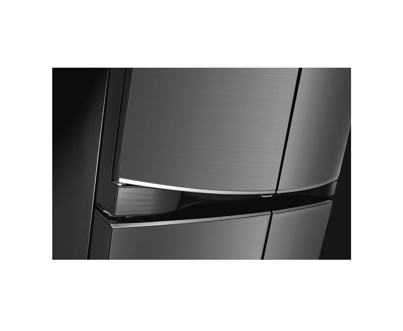 LG 32.9 cu.ft., Inverter Linear Compressor, Dual Door-in-Door™, Smart Diagnosis, Hygiene Fresh+™, 10 Year Compressor Warranty, 2 Year Parts and Service Warranty, Folding Shelf, Tilting Veggie Basket, Sliding Drawer Type, GR-D31FWCHL