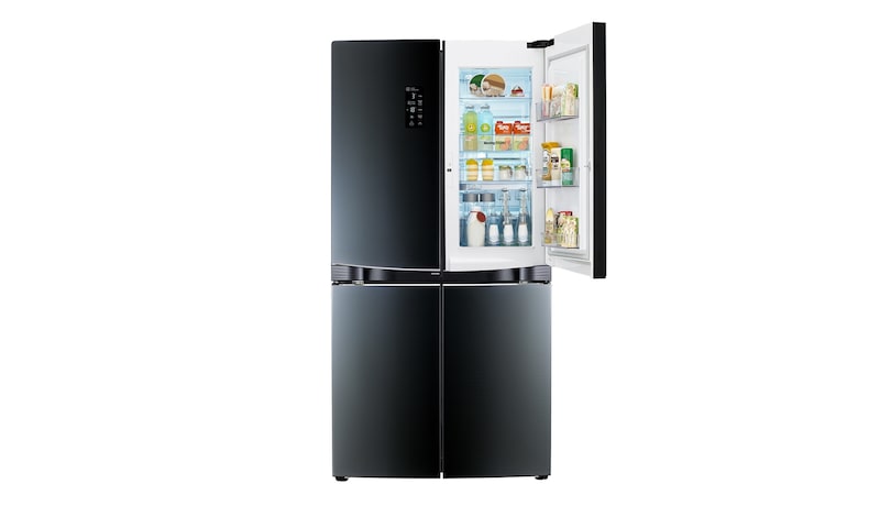 LG 35 cu.ft., Inverter Linear Compressor, Dual Door-in-Door™, Smart Diagnosis, Pantry Section, Hygiene Fresh+™, 10 Year Compressor Warranty, 2 Year PArts and Service Warranty, Folding Shelf, Tilting Veggie Basket, Sliding Drawer Type, GR-D35FBGHL
