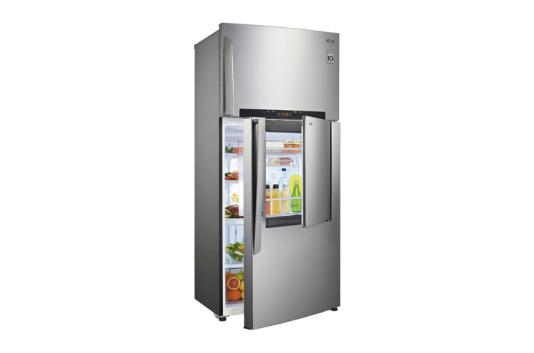 LG 15 cu.ft, Door-in-Door, Smart Inverter Compressor, Hygiene Fresh, External Temp. Control, LED Lighting, Anti-Bacterial Gasket, GR-D432HLAL