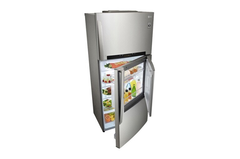 LG 15 cu.ft, Door-in-Door, Smart Inverter Compressor, Hygiene Fresh, External Temp. Control, LED Lighting, Anti-Bacterial Gasket, GR-D432HLAL
