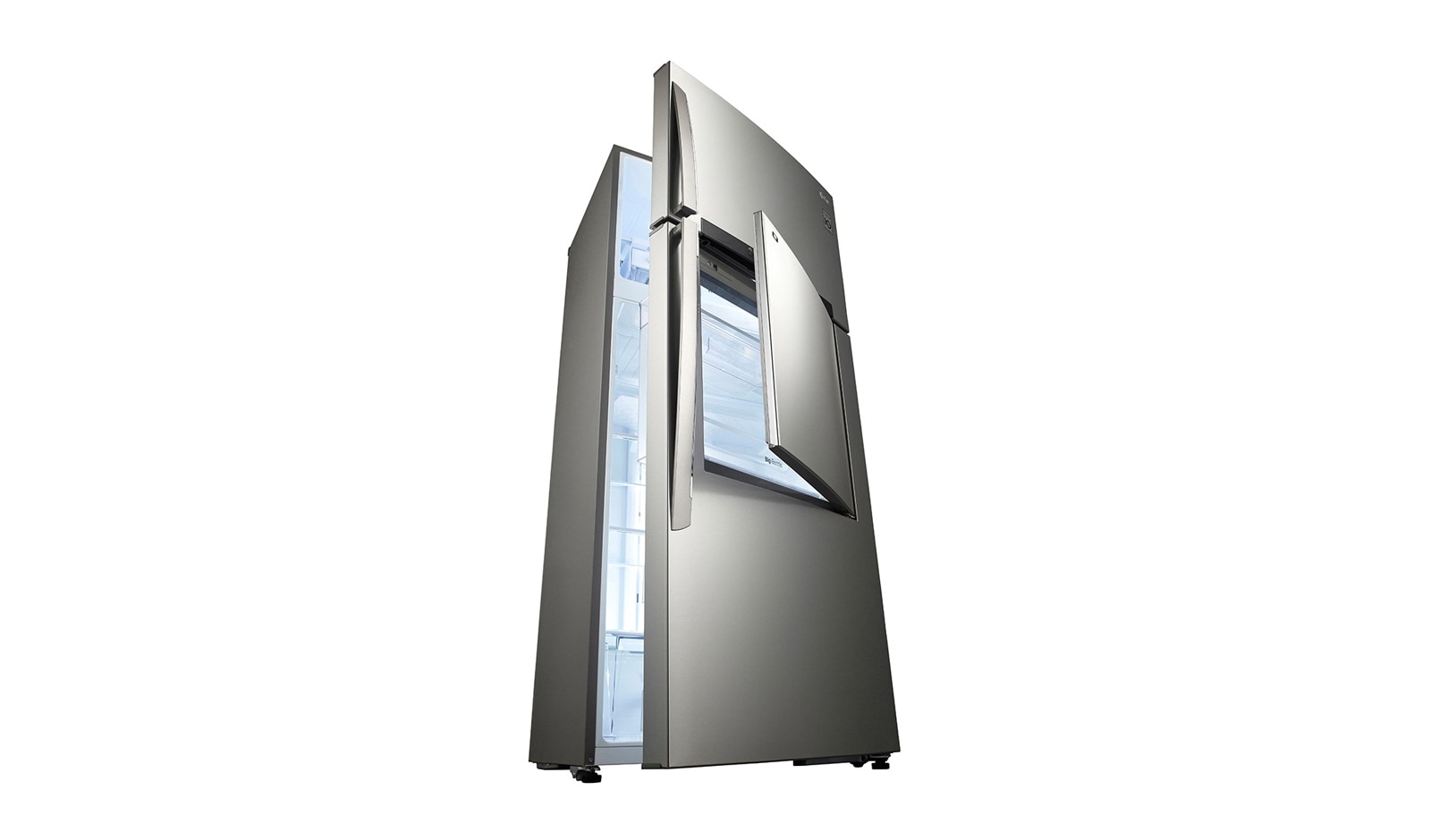 LG 15 cu.ft, Door-in-Door, Smart Inverter Compressor, Hygiene Fresh, External Temp. Control, LED Lighting, Anti-Bacterial Gasket, GR-D432HLAL
