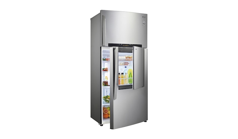 LG 15 cu.ft, Door-in-Door, Smart Inverter Compressor, Hygiene Fresh, External Temp. Control, LED Lighting, Anti-Bacterial Gasket, GR-D432HLAL