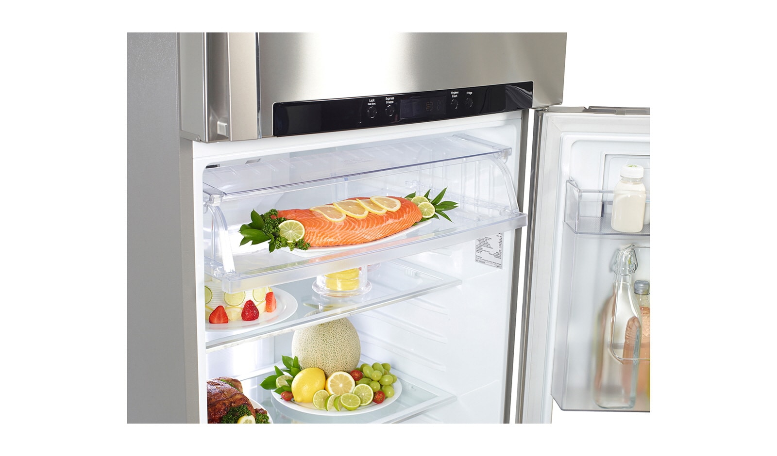 LG 15 cu.ft, Door-in-Door, Smart Inverter Compressor, Hygiene Fresh, External Temp. Control, LED Lighting, Anti-Bacterial Gasket, GR-D432HLAL