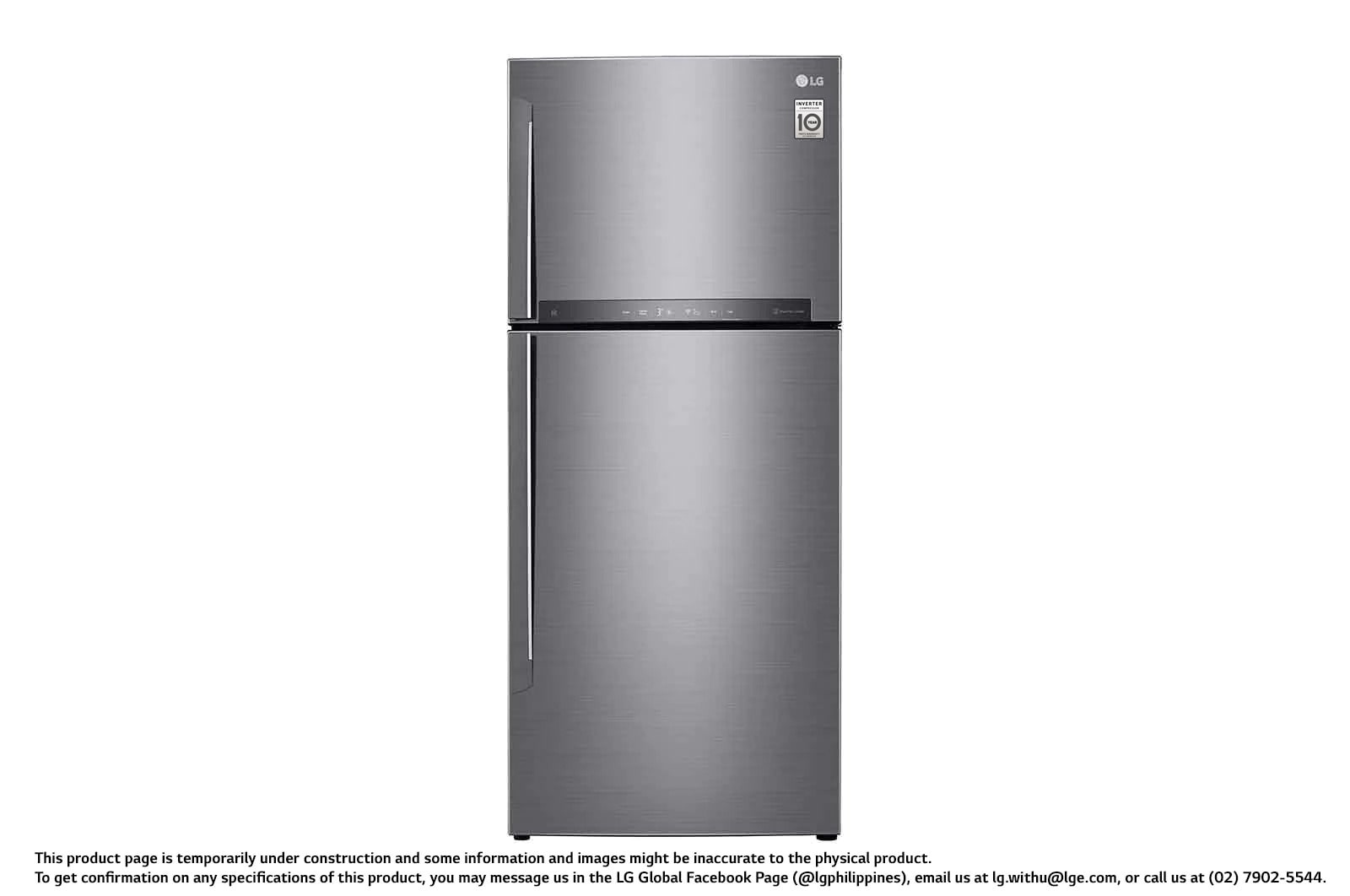 Front view of 15.4 cu.ft Two Door Top Freezer Refrigerator GR-H432HLHN
