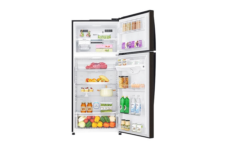 LG 18.2 Cu.ft. Hygiene Fresh+, Door Cooling, Inverter Linear Compressor, Smart Diagnosis Top Freezer, GR-H602HXHU