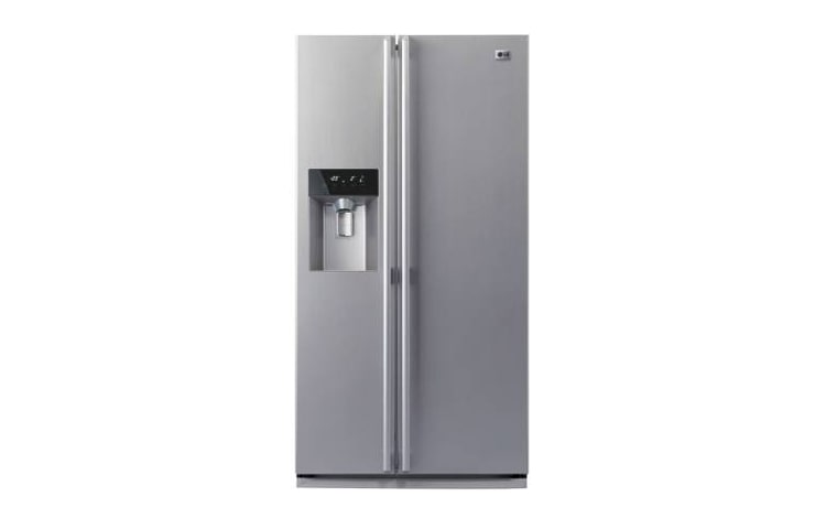 Front view of 21 cu.ft., Water &amp; Ice Despenser, Ice Beam Door Cooling GR-L207BSK