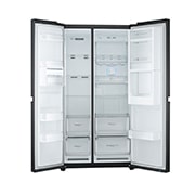 LG 24 Cu. Ft. Door-in-Door, Side by Side Refrigerator with Smart Wi-Fi, GR-M247UGBW