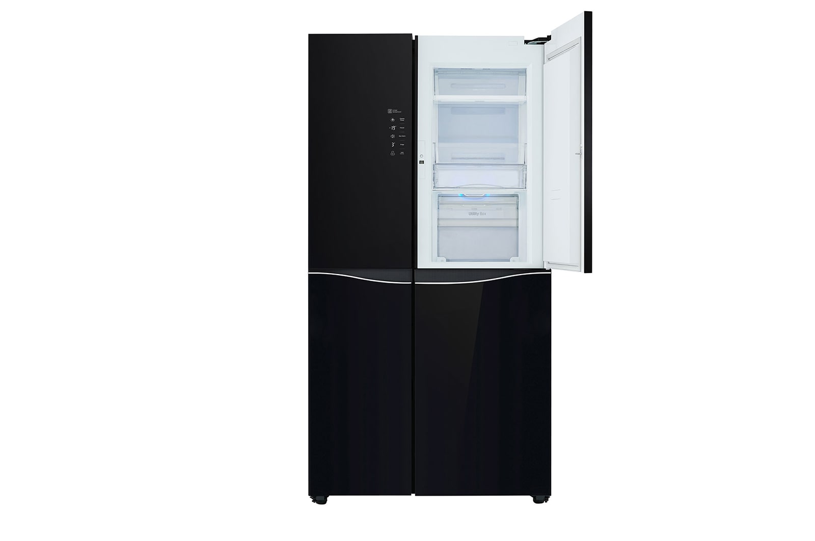 LG 24 Cu. Ft. Door-in-Door, Side by Side Refrigerator with Smart Wi-Fi, GR-M247UGBW