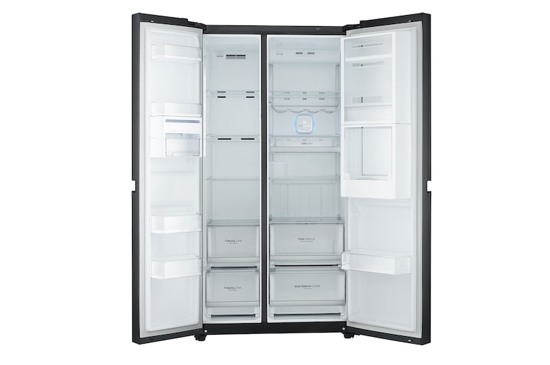 LG 24 Cu. Ft. Door-in-Door, Side by Side Refrigerator with Smart Wi-Fi, GR-M247UGBW