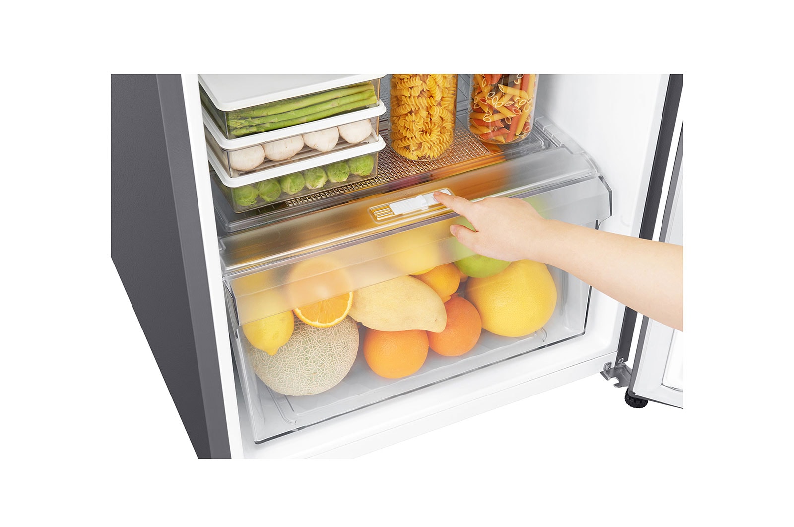 LG 8.0 cu.ft., Door cooling, Efficient Energy Saving, Wired Shelves, Inverter Technology, Commercial Refrigerator, GR-N222SQCN