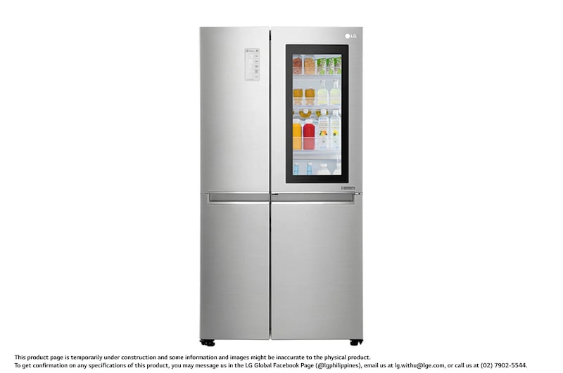 LG 24 cu.ft Instaview Door-in-Door™ REF, Inverter Linear Compressor, with Smart Wifi, 10 Year Warranty on Compressor, 2 Year Warranty on Parts and Service, GR-Q247CSBV