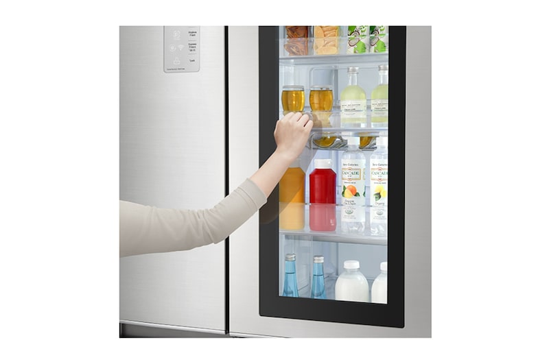 LG 24 cu.ft Instaview Door-in-Door™ REF, Inverter Linear Compressor, with Smart Wifi, 10 Year Warranty on Compressor, 2 Year Warranty on Parts and Service, GR-Q247CSBV