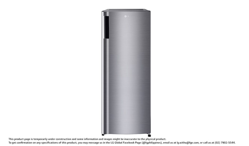 LG 6 Cu. Ft. 1-Door Refrigerator with Smart Inverter Compressor and Bigger Freezer, GR-V204SLBT