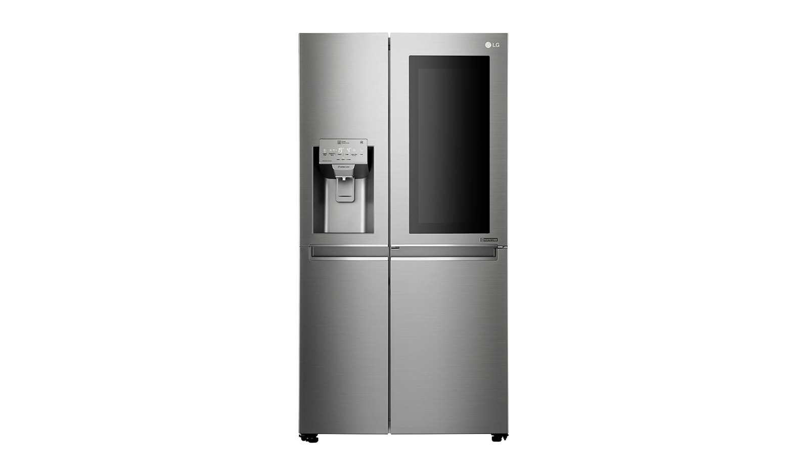 LG 23.8 cu.ft Instaview Door-in-Door™ Refrigerator, with Dispenser, Inverter Linear Compressor, with Smart Wifi, 10 Year Warranty on Compressor, 2 Year Warranty on Parts and Service, GR-X247CSAV
