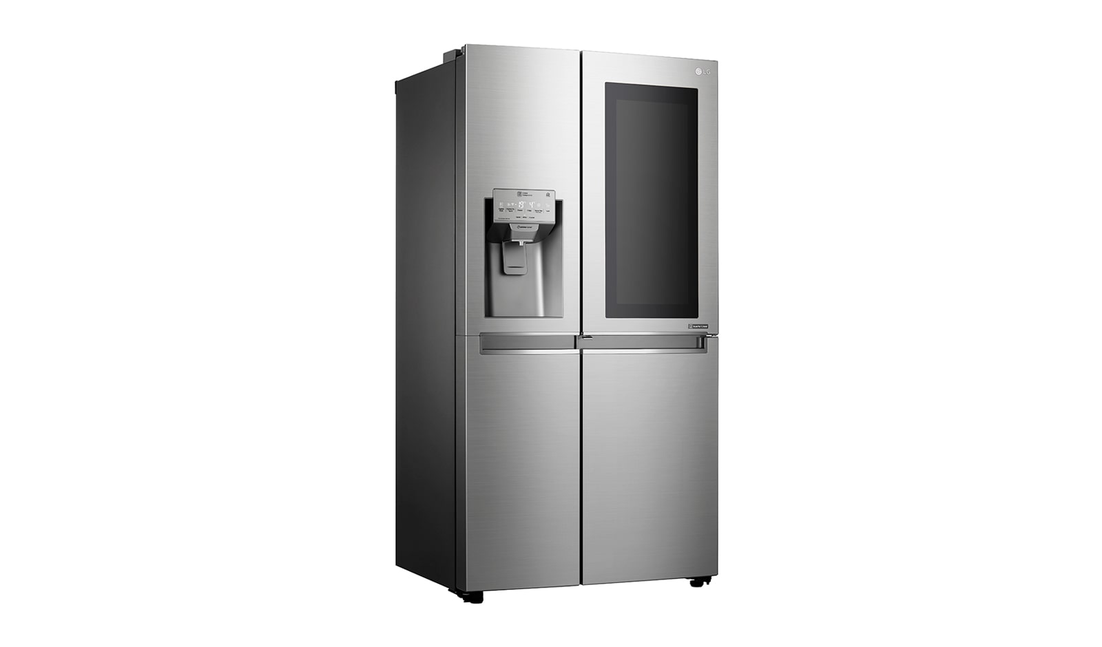 LG 23.8 cu.ft Instaview Door-in-Door™ Refrigerator, with Dispenser, Inverter Linear Compressor, with Smart Wifi, 10 Year Warranty on Compressor, 2 Year Warranty on Parts and Service, GR-X247CSAV