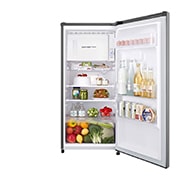 LG 6 cu. ft  1-Door Refrigerator, Smart Inverter Compressor, 10 Year Warranty on Compressor, 2 Year Warranty on Parts and Service, Pocket Handle, Tempered Glass Shelves, GR-Y201SLZB