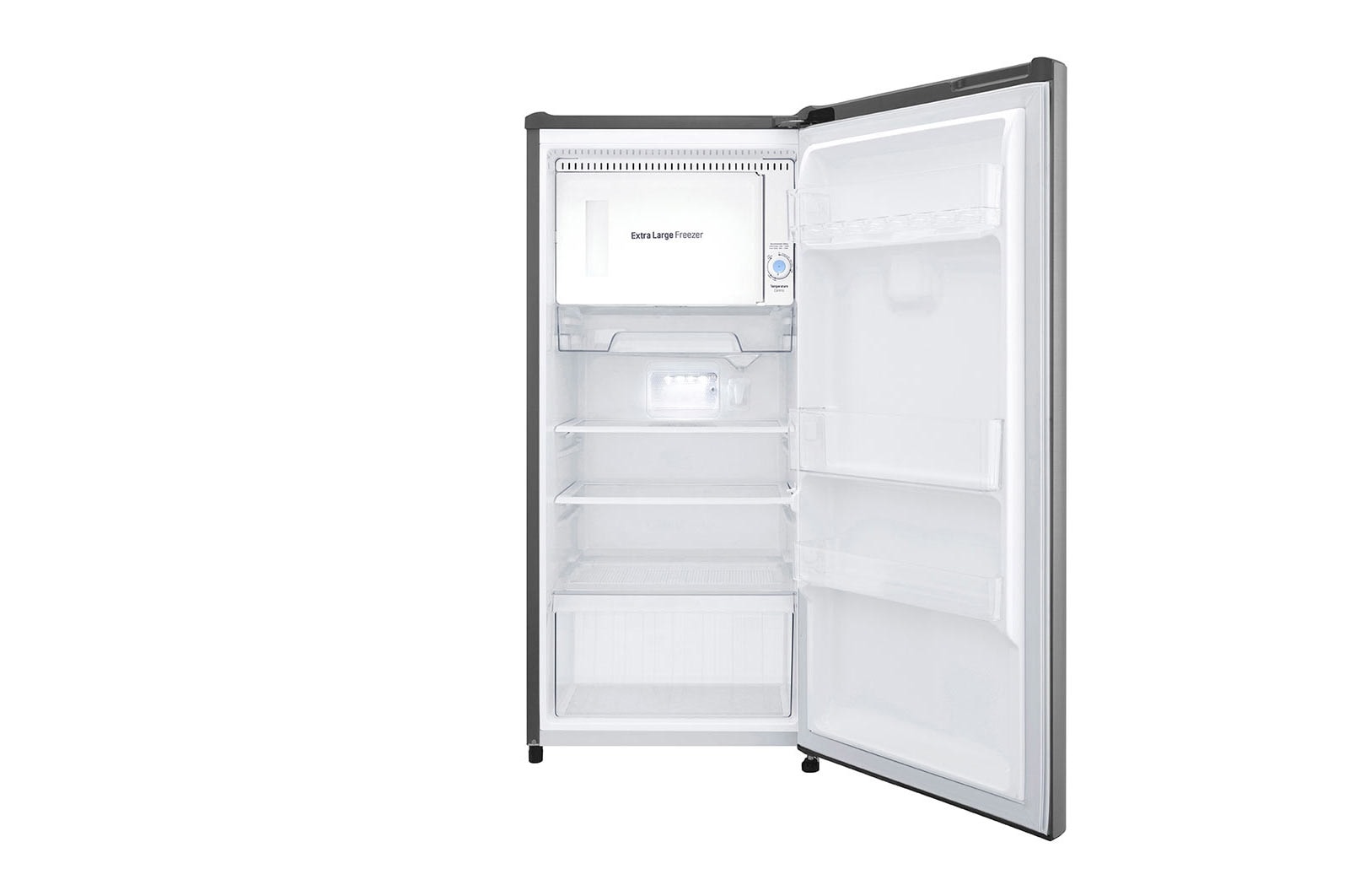 LG 6 cu. ft  1-Door Refrigerator, Smart Inverter Compressor, 10 Year Warranty on Compressor, 2 Year Warranty on Parts and Service, Pocket Handle, Tempered Glass Shelves, GR-Y201SLZB