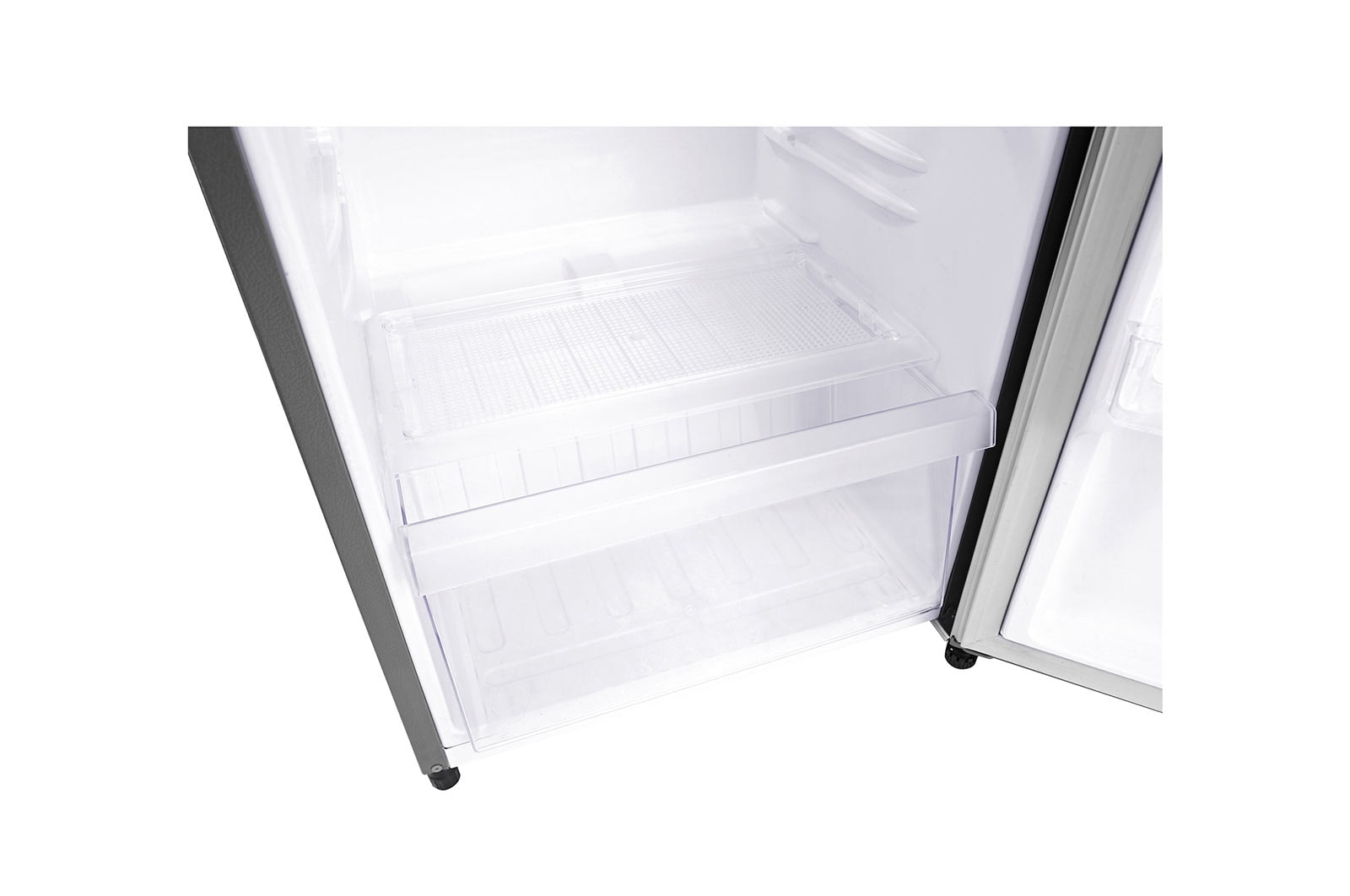 LG 6 cu. ft  1-Door Refrigerator, Smart Inverter Compressor, 10 Year Warranty on Compressor, 2 Year Warranty on Parts and Service, Pocket Handle, Tempered Glass Shelves, GR-Y201SLZB