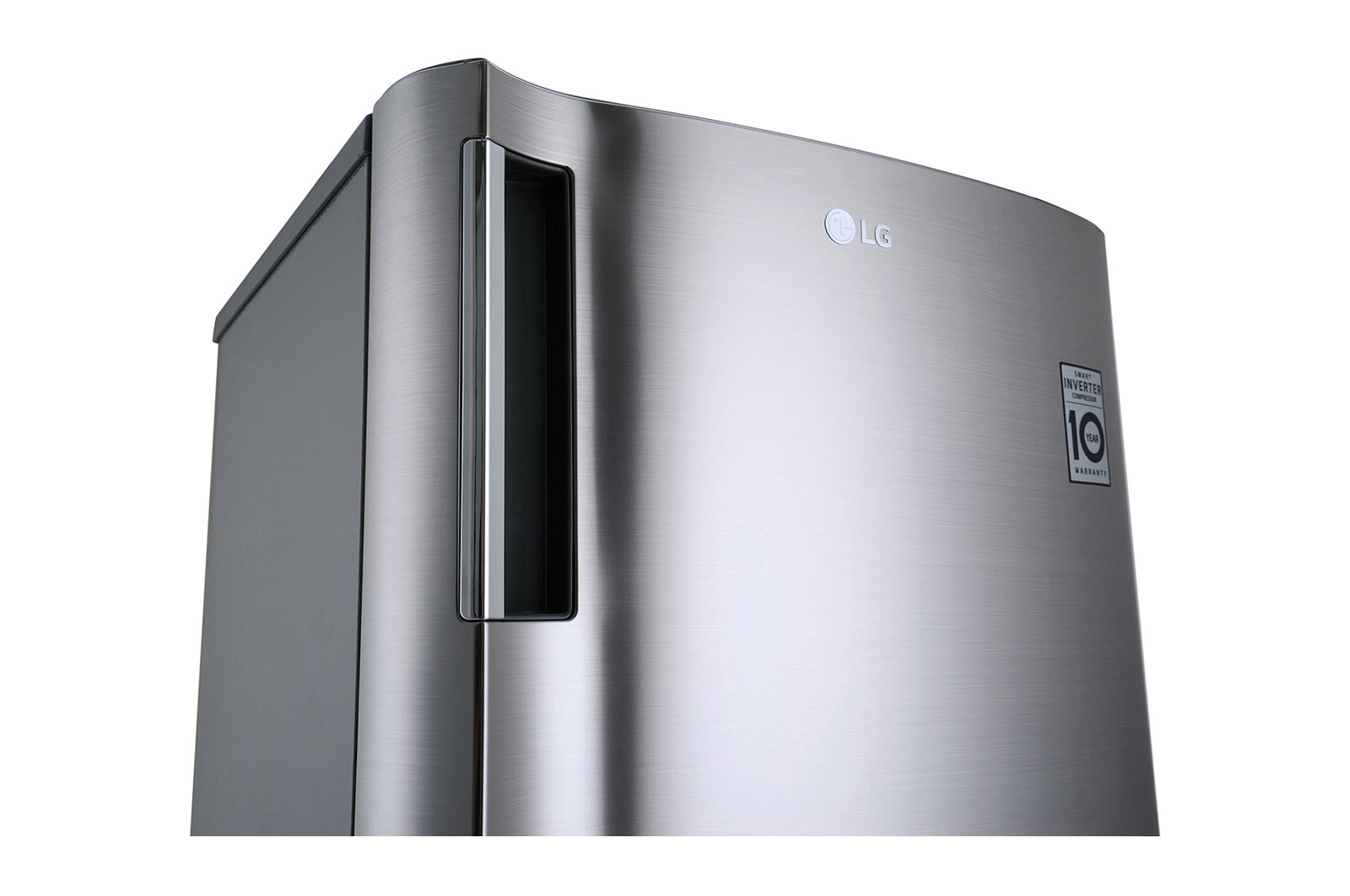 LG 6 cu. ft  1-Door Refrigerator, Smart Inverter Compressor, 10 Year Warranty on Compressor, 2 Year Warranty on Parts and Service, Pocket Handle, Tempered Glass Shelves, GR-Y201SLZB