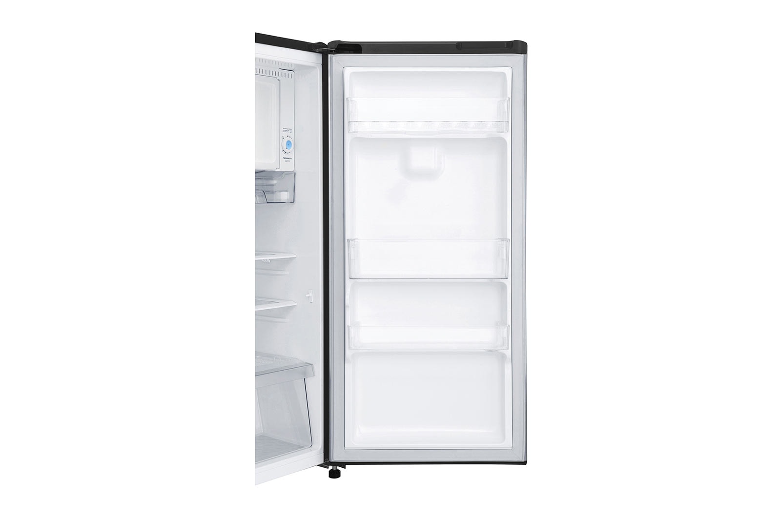 LG 6 cu. ft  1-Door Refrigerator, Smart Inverter Compressor, 10 Year Warranty on Compressor, 2 Year Warranty on Parts and Service, Pocket Handle, Tempered Glass Shelves, GR-Y201SLZB