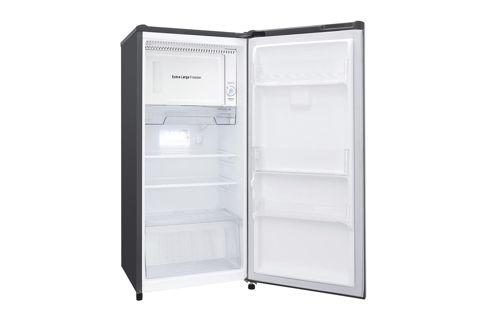 LG 6 cu. ft  1-Door Refrigerator, Smart Inverter Compressor, 10 Year Warranty on Compressor, 2 Year Warranty on Parts and Service, Pocket Handle, Tempered Glass Shelves, GR-Y201SLZB