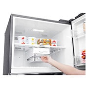 LG 15.4 cu.ft Two Door Top Freezer Refrigerator, GR-H432HLHN