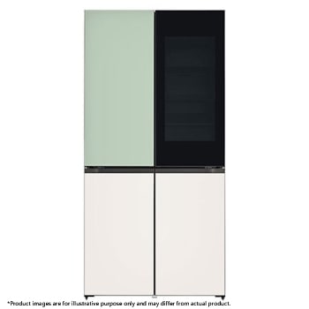 Front view of 24.2 Cu. Ft. Objet Collection French Door InstaView™ Refrigerator RJF-Q242GS