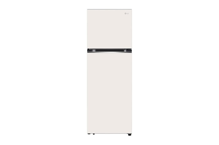 Front view of 12.7 Cu. Ft. Objet Collection Top Freezer Refrigerator in Beige, RJT-B127BG