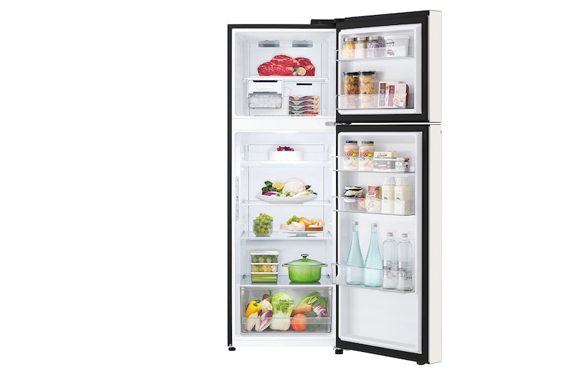 LG 12.7 Cu. Ft. Objet Collection Top Freezer Refrigerator in Beige, RJT-B127BG