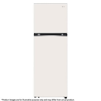 Front view of 12.7 Cu. Ft. Objet Collection Top Freezer Refrigerator in Beige RJT-B127BG