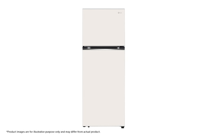 Front view of 12.7 Cu. Ft. Objet Collection Top Freezer Refrigerator in Beige, RJT-B127BG