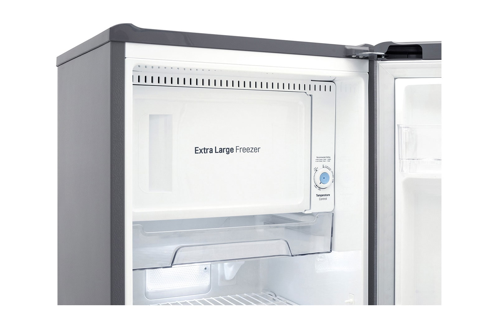 LG 6 cu. ft 1-Door Refrigerator, non-inverter compressor, 10 Year Warranty on Compressor, 2 Year Warranty on Parts and Service, Pocket Handle, RUO-B060DG