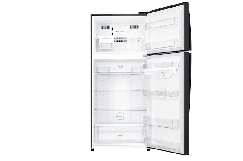 LG 19.4 cu. ft. Top Freezer Refrigerator with Bar Type Door Handle in Prime Silver, RUT-B194MC