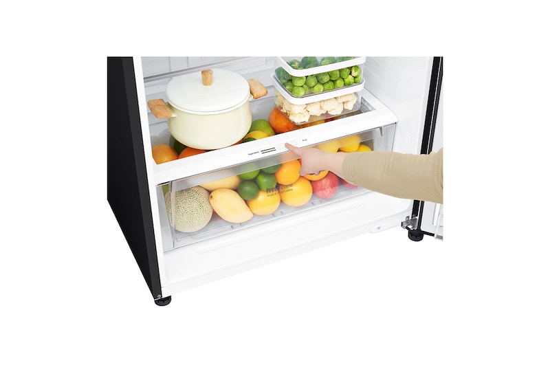 LG 19.4 cu. ft. Top Freezer Refrigerator with Bar Type Door Handle in Prime Silver, RUT-B194MC