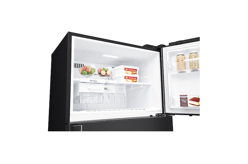 LG 19.4 cu. ft. Top Freezer Refrigerator with Bar Type Door Handle in Prime Silver, RUT-B194MC