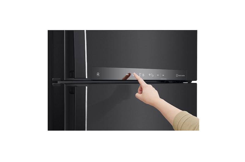 LG 19.4 cu. ft. Top Freezer Refrigerator with Bar Type Door Handle in Prime Silver, RUT-B194MC