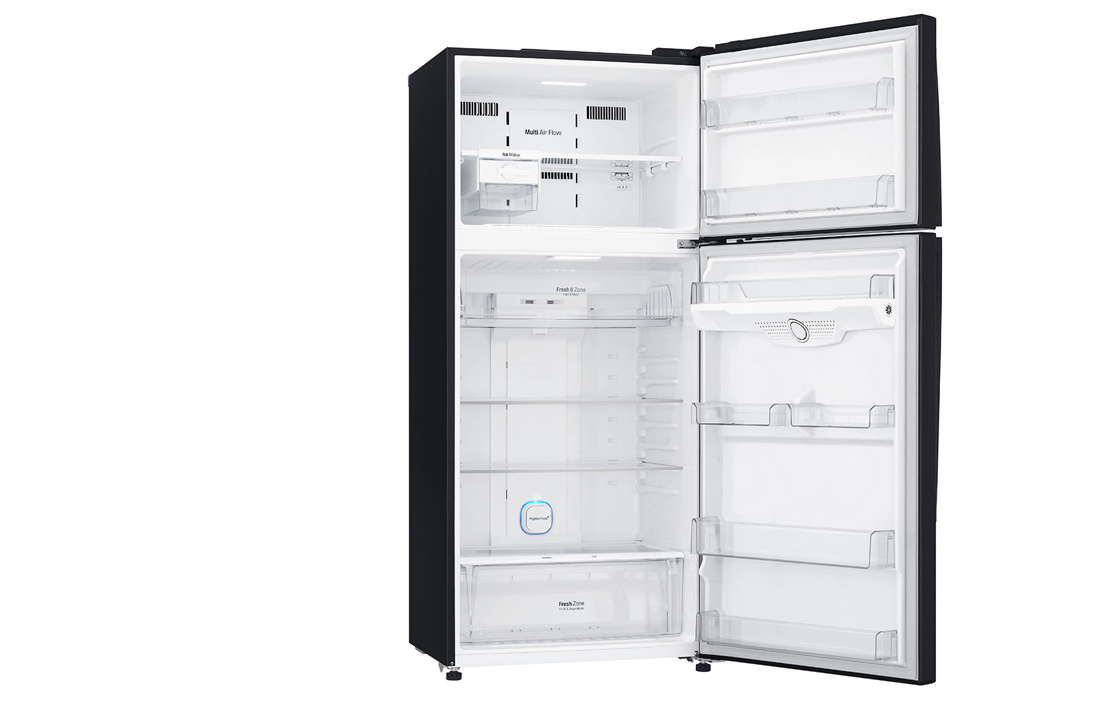 LG 19.4 cu. ft. Top Freezer Refrigerator with Bar Type Door Handle in Prime Silver, RUT-B194MC