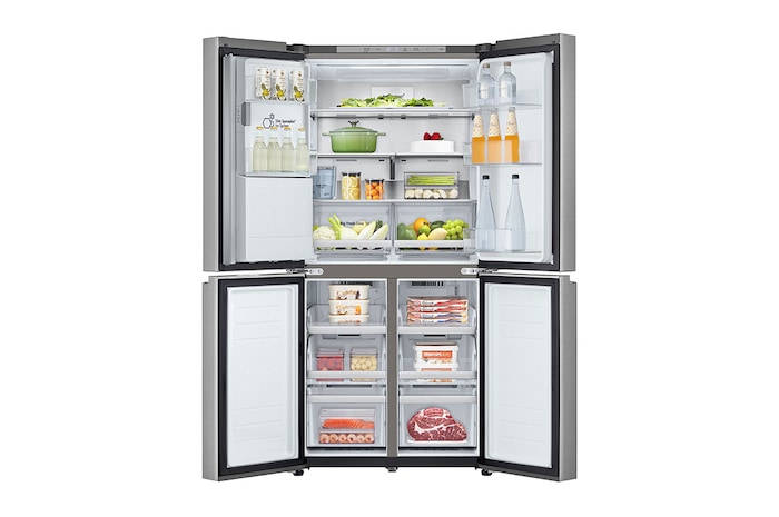 LG 20.8 cu. ft. French Door Refrigerator with Smart Inverter Compressor in Prime Silver, RVF-L208PS