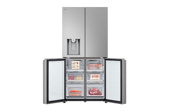 LG 20.8 cu. ft. French Door Refrigerator with Smart Inverter Compressor in Prime Silver, RVF-L208PS