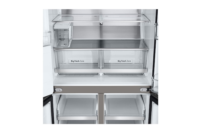 LG 20.8 cu. ft. French Door Refrigerator with Smart Inverter Compressor in Prime Silver, RVF-L208PS