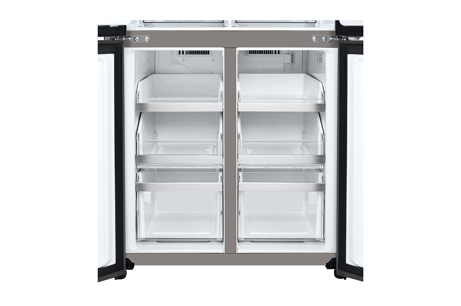 LG 20.8 cu. ft. French Door Refrigerator with Smart Inverter Compressor in Prime Silver, RVF-L208PS