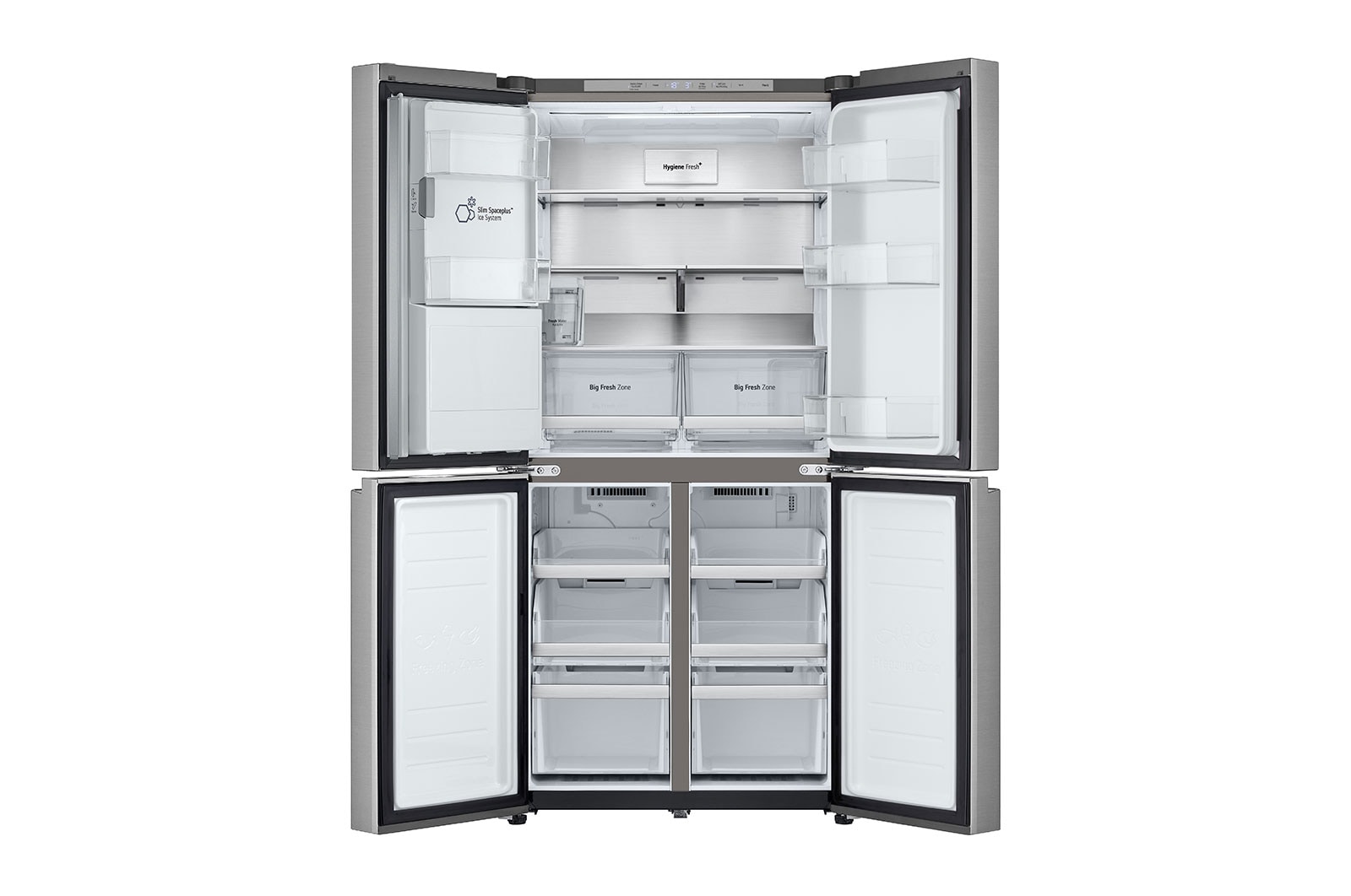 LG 20.8 cu. ft. French Door Refrigerator with Smart Inverter Compressor in Prime Silver, RVF-L208PS