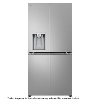 Front view of 20.8 cu. ft. French Door Refrigerator with Smart Inverter Compressor in Prime Silver RVF-L208PS