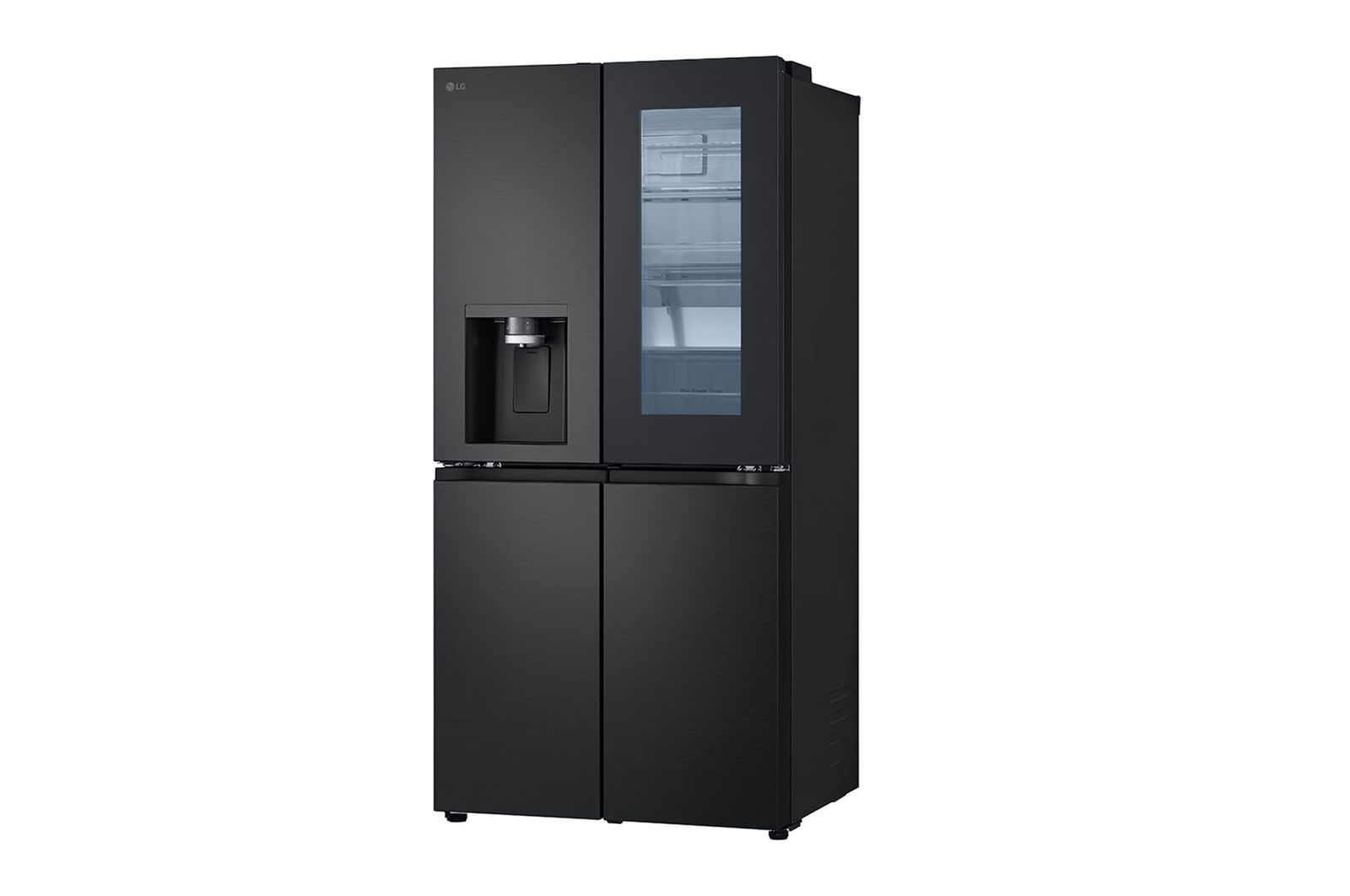 Lg double door fridge black colour top