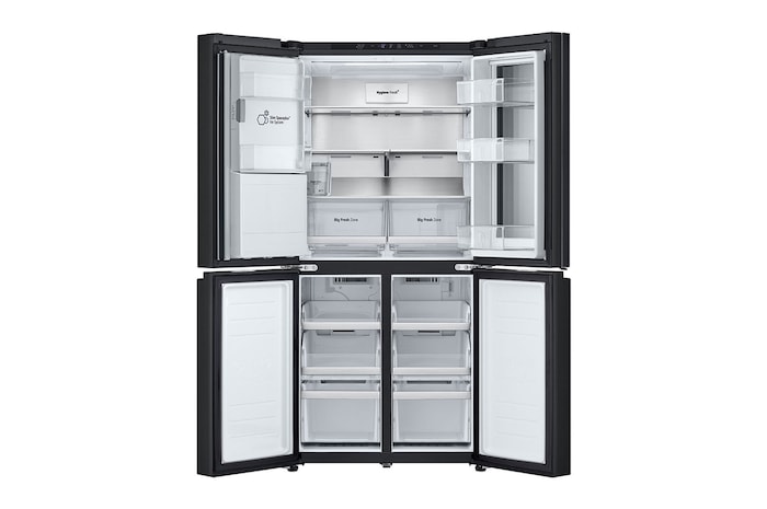 LG 20.8 cu. ft. French Door Refrigerator with Smart Inverter Compressor in Matte Black, RVF-X208MC